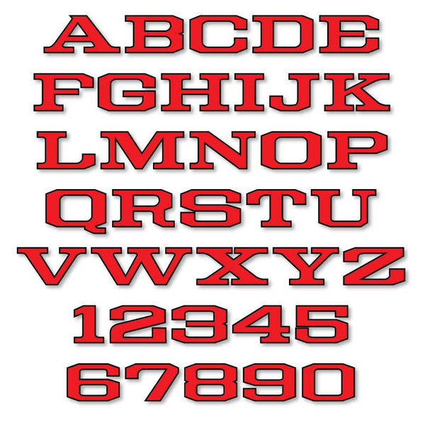 MLB TUSCAN REFLECTIVE LETTERS & NUMBERS