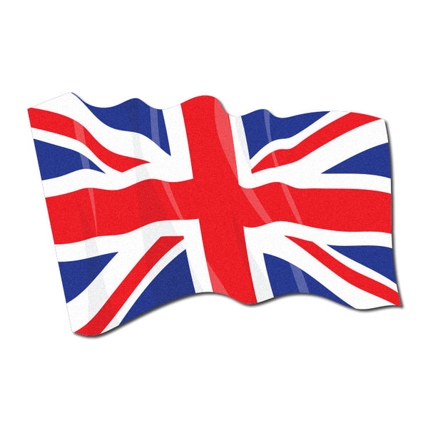 Reflective Waving United Kingdom Flag Decal – First Responder Decal Co.