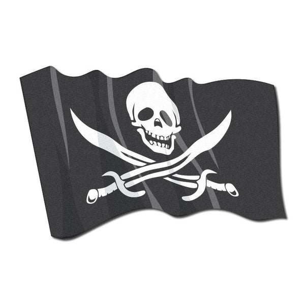 Waving Pirate Flag Wall Decal – Wallmonkeys