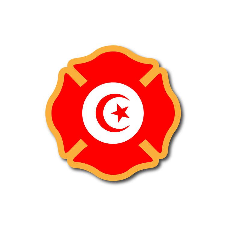 Reflective Tunisia Flag Maltese