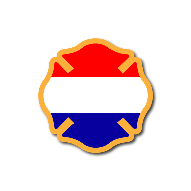 Reflective Netherlands Flag Maltese